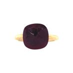 Gouden ring met kleursteen 18 karaat, Sieraden, Tassen en Uiterlijk, Ringen, Verzenden, Zo goed als nieuw, Rood, Goud