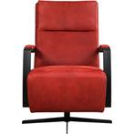 Leren draaifauteuil Award - Kenia Burgundy (rood) -, Nieuw, Ophalen of Verzenden, 50 tot 75 cm, Industrieel, Modern