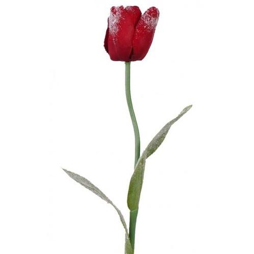 Kunst tulp rood 65 cm - Overige kunstbloemen, Huis en Inrichting, Kamerplanten, Ophalen of Verzenden