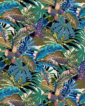 Outdoorstof Jungle Groen, Hobby en Vrije tijd, Stoffen en Lappen, Groen, Nieuw