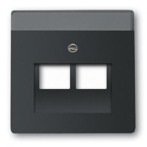 Busch-Jaeger Future Linear afdekplaat 2xRJ45/ RJ11 MAT, Doe-het-zelf en Verbouw, Elektra en Kabels, Stopcontact, Nieuw