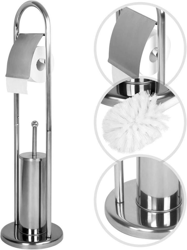 Toiletrolhouder staand - Staande wc rolhouder - Toiletbutler, Doe-het-zelf en Verbouw, Sanitair, Zo goed als nieuw, Verzenden