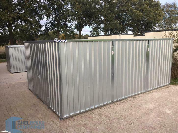 Gloednieuwe metalen schuur te koop 6x5 meter, Tuin en Terras, Tuinhuizen, 500 cm of meer, Schuur, Nieuw, 400 cm of meer, Ophalen