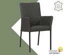 Leren eetkamerstoel Comfort met armleuning - Hermes, Huis en Inrichting, Stoelen, Nieuw, Leer, Ophalen of Verzenden, Eén