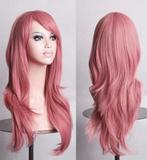 Luxe Lange Pastel Roze Pruik Zeemeermin Lichtroze Mermaid La, Ophalen of Verzenden, Nieuw, Carnaval