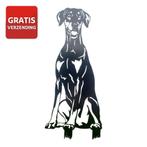 Tuindecoratie dobermann Levensgroot 87 cm, Verzenden, Nieuw