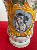 Apothekerspot - Albarello Maiolica Napoli kastelen, Antiek en Kunst, Antiek | Glas en Kristal