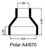 Rubbermof warmtewisselaar Polar A4/670 63/28, Watersport en Boten, Ophalen of Verzenden, Nieuw, Motor en Techniek, Zeilboot of Motorboot