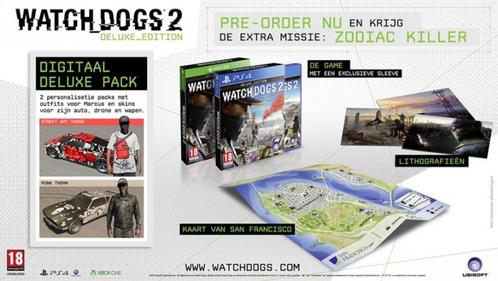 Watch Dogs 2 Deluxe Edition (PlayStation 4), Spelcomputers en Games, Games | Sony PlayStation 4, Gebruikt, Vanaf 12 jaar, Verzenden