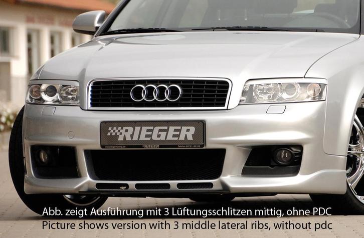 Rieger voorbumper | A4 (8E) Type B6: 11.00-10.04 - Lim., Ava, Auto-onderdelen, Carrosserie en Plaatwerk, Nieuw, Audi, Verzenden