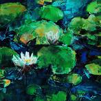 Grayna Mucha (XX-XXI) - Water lilies, Antiek en Kunst, Kunst | Schilderijen | Klassiek