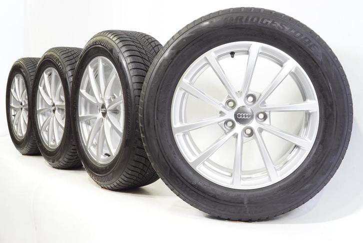 Audi A6 S6 4K 17 inch velgen + Winterbanden Bridgestone Orig, Auto-onderdelen, Banden en Velgen, Velg(en), Gebruikt, 17 inch, Winterbanden