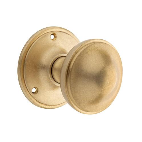Draaibare deurknop 80mm in messing getrommeld, Doe-het-zelf en Verbouw, Hang- en Sluitwerk, Overige typen, Nieuw, Koper of Messing