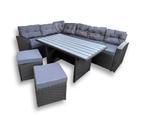 Afhaal Aanbieding €499 Bodrum Deluxe Lounge en Dine tuinset, Tuin en Terras, Bank, 6 zitplaatsen, Nieuw, Loungeset