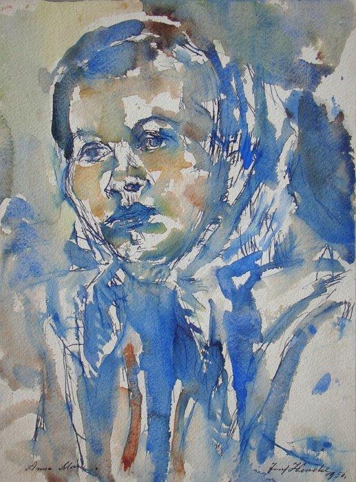 Josef Hermann Hendel (1897-1993) - Portrait von Anna, Antiek en Kunst, Kunst | Designobjecten