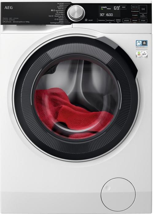 Aeg LWR7796UD6 was/droogcombinatie ProSteam UniversalDose, Witgoed en Apparatuur, Wasmachines, Nieuw, 1600 toeren of meer, Voorlader