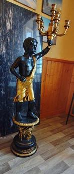 Beeld, Nubien porte bougie - 150 cm - Composiet