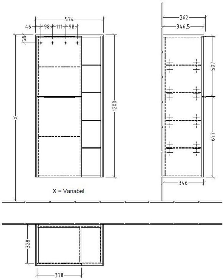 Villeroy & Boch Kolomkast van €1392.00 voor €199.00, Huis en Inrichting, Badkamer | Badkamermeubels, Overige typen, Nieuw, Ophalen of Verzenden