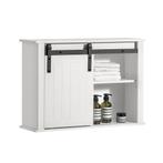 SoBuy Badkamer Wandkast - 68 x 20 x 48 cm - Wit, Diversen, Zo goed als nieuw, Verzenden