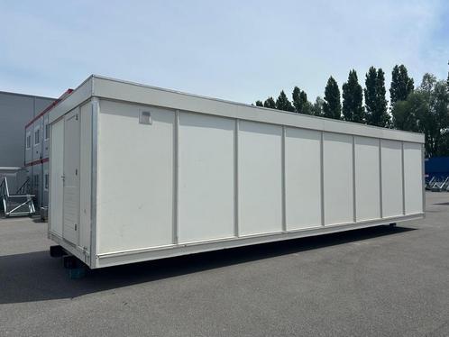 Kantoorunit 10x3 meter - Op slede - Nette staat - Voorportaa, Doe-het-zelf en Verbouw, Bouwketen en Schaftketen, Gebruikt