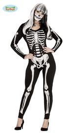 Skelet Onesie Dames Witte Botten, Kleding | Heren, Carnavalskleding en Feestkleding, Nieuw, Ophalen of Verzenden