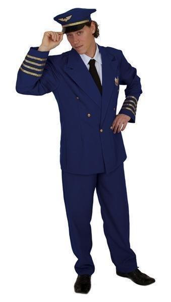 Pilotenkostuum man eco, Kleding | Heren, Carnavalskleding en Feestkleding, Nieuw, Ophalen of Verzenden