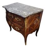 Commode - Marquetterie van verschillende edele houtsoorten, Antiek en Kunst, Antiek | Meubels | Stoelen en Banken
