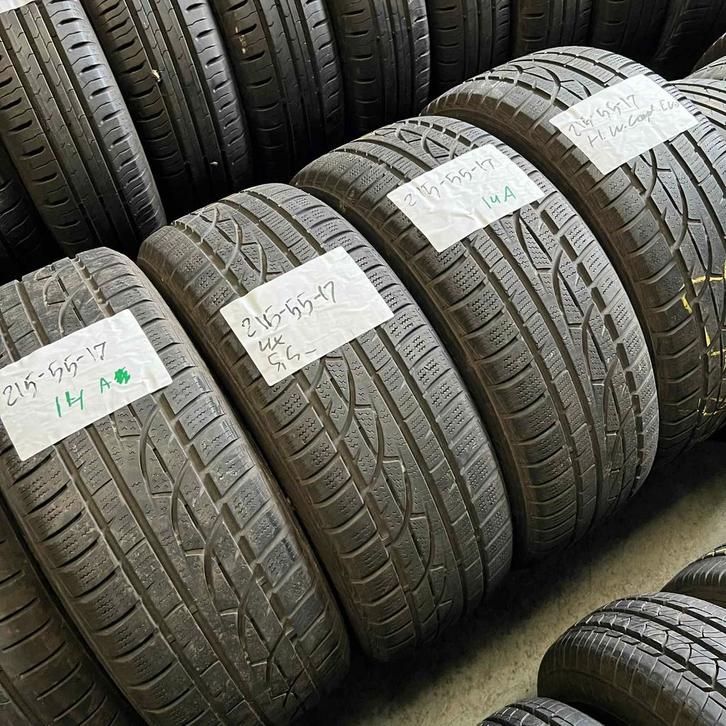 4 x Hankook Winter i*cept evo 215-55-17 Winterbanden 5,5mm, Auto-onderdelen, Banden en Velgen, 17 inch, Winterbanden, 215 mm, Personenwagen