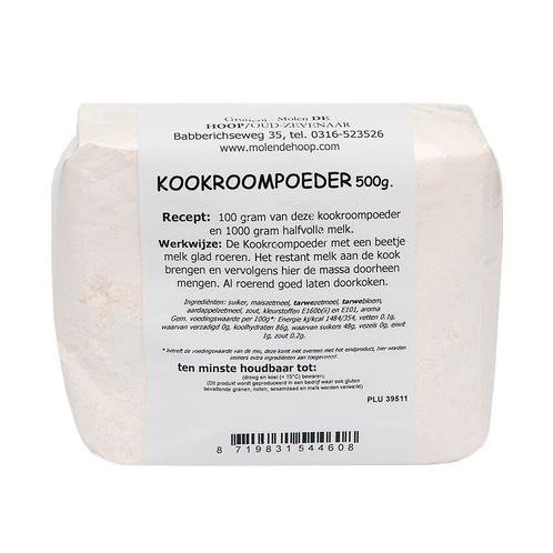 Molen de Hoop Kookroompoeder 500g, Hobby en Vrije tijd, Taarten en Cupcakes maken, Nieuw, Verzenden