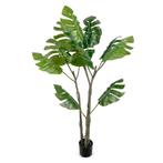 IvoQ Monstera Kunstplant 140 cm – Onderhoudsvrije Kunstplant, Verzenden, Nieuw, Buiten