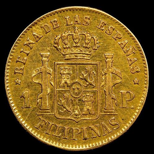 Spanje. Isabel II. 1 Peso 1862 - Filipinas (Zonder, Postzegels en Munten, Munten | Europa | Niet-Euromunten