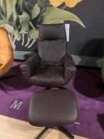 Relaxfauteuil Kebe Ontario leder bruin - 30% Extra korting, Huis en Inrichting, Fauteuils, Ophalen, Nieuw, 75 tot 100 cm, Kebe Ontario natural braun leather