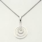 Ketting met hanger - 14 karaat Witgoud - Diamant, Sieraden, Tassen en Uiterlijk, Antieke sieraden