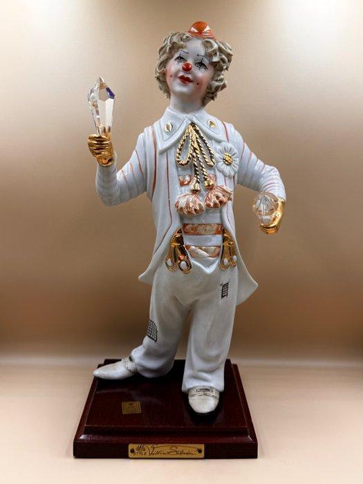 Capodimonte - Beeldje - Vittorio Sabadin - Porcelain clown, Antiek en Kunst, Antiek | Glas en Kristal