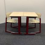 Complete school set 8 x tafel + 8 x stoel, Presikhaaf (stip, Huis en Inrichting, Gebruikt, Ophalen of Verzenden, Eén, Hout