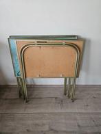 Set bijzettafels (4) - Aluminium, Houtachtig, mdf materiaal, Huis en Inrichting, Nieuw