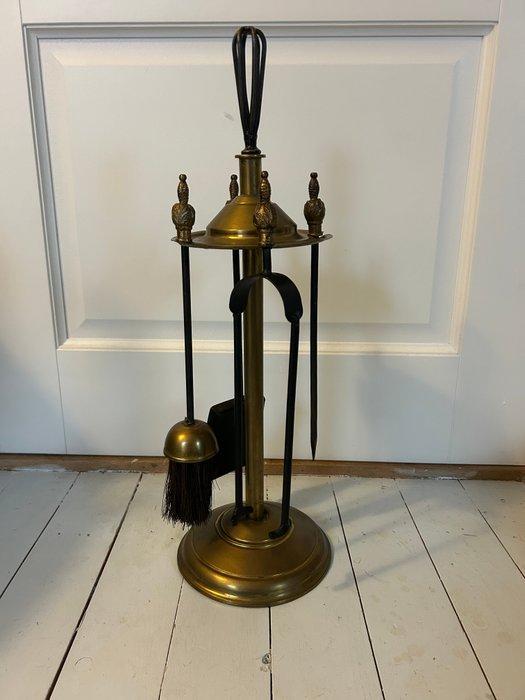 Openhaard accessoire - Koper - Koper haardset, Antiek en Kunst, Curiosa en Brocante