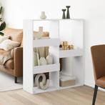 vidaXL Kamerscherm 100x33x115 cm bewerkt hout wit, Verzenden, Nieuw, Overige houtsoorten
