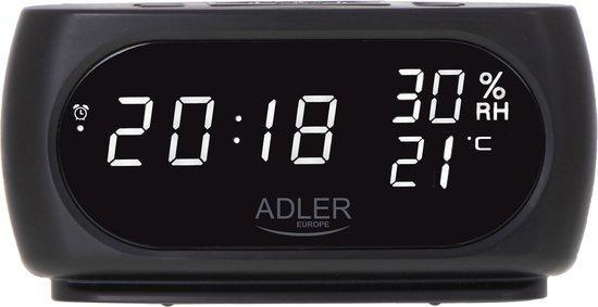 Adler AD 1186 - Wekker - Led - met thermometer, Witgoed en Apparatuur, Wekkers, Verzenden