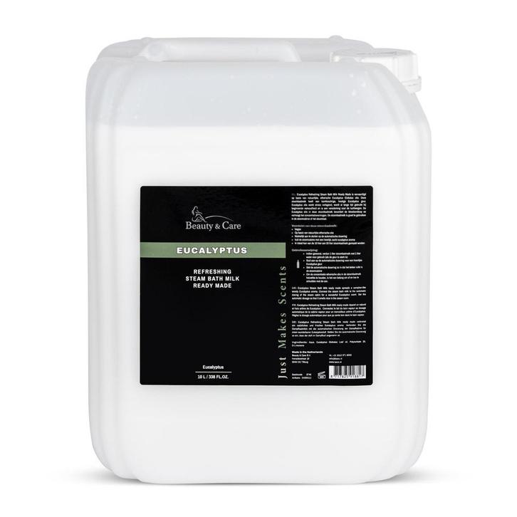 Beauty & Care Eucalyptus stoombadmelk ready made 10 L.  new, Sport en Fitness, Gezondheidsproducten en Wellness, Aroma, Nieuw