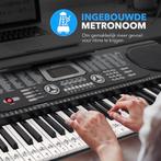 Tweedekans | Finesse Keyboard Piano met Standaard - 61 Keys, Muziek en Instrumenten, Ophalen of Verzenden, Zo goed als nieuw, Zwart