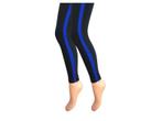 Dames legging - Katoen - Blauwe streep - Zwart, Kleding | Dames, Leggings, Maillots en Panty's, Verzenden, Nieuw