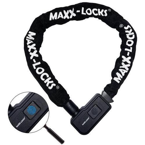 Fietsslot met Vingerscan Maxx-Locks Foxton 90cm - Zwart, Fietsen en Brommers, Fietsaccessoires | Fietssloten, Verzenden