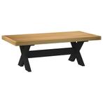 vidaXL Salontafel NOAIN X-vormige poten 120x60x40 cm massief, Verzenden, Nieuw, Grenenhout, 100 tot 150 cm