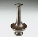 Vaas - Kraanhals vaas met houten doos - Japan - Meiji, Antiek en Kunst