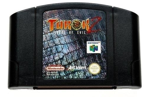 Turok 2 Seeds of Evil [Nintendo 64], Spelcomputers en Games, Games | Nintendo 64, Zo goed als nieuw, Ophalen of Verzenden