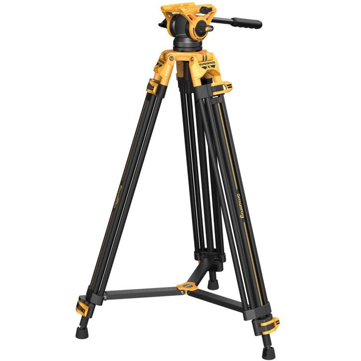 SmallRig 5523 Heavy-Duty Fluid Head Tripod AD-01 (Bumblebee, Audio, Tv en Foto, Fotografie | Statieven en Balhoofden, Driepoot