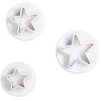 Culpitt Plunger Cutter Set Sterren 3st., Hobby en Vrije tijd, Taarten en Cupcakes maken, Verzenden, Nieuw