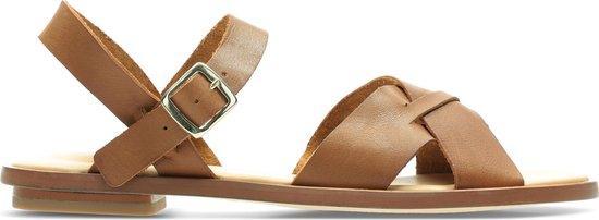 Clarks - 38 - Willow Gild Dames Sandalen - Tan Leather, Kleding | Dames, Schoenen, Verzenden