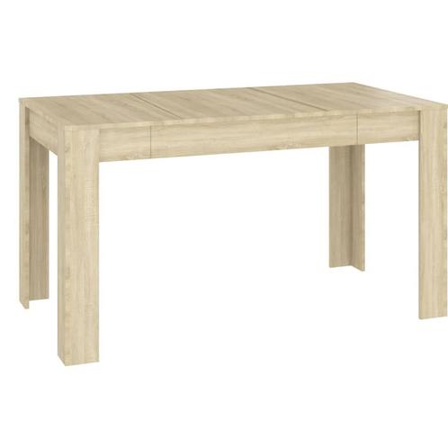 VidaXL eettafel, eikenkleur, 140 x 74,5 x 76 cm, Diversen, Overige Diversen, Ophalen